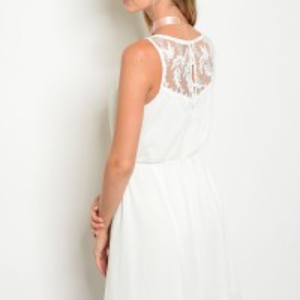 White Lace Dress - Picture 2 of 4